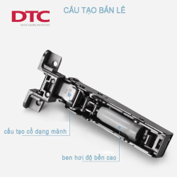 Bản lề giảm chấn DTC cánh nhôm