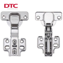 Bản lề giảm chấn DTC thẳng - Đế cố định - mở 100°