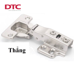 Bản lề giảm chấn DTC thẳng - Đế cố định - mở 100°