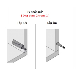 Ty nhấn bật 2 in 1
