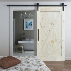 Ray cửa lùa treo sắt + Ray 2m