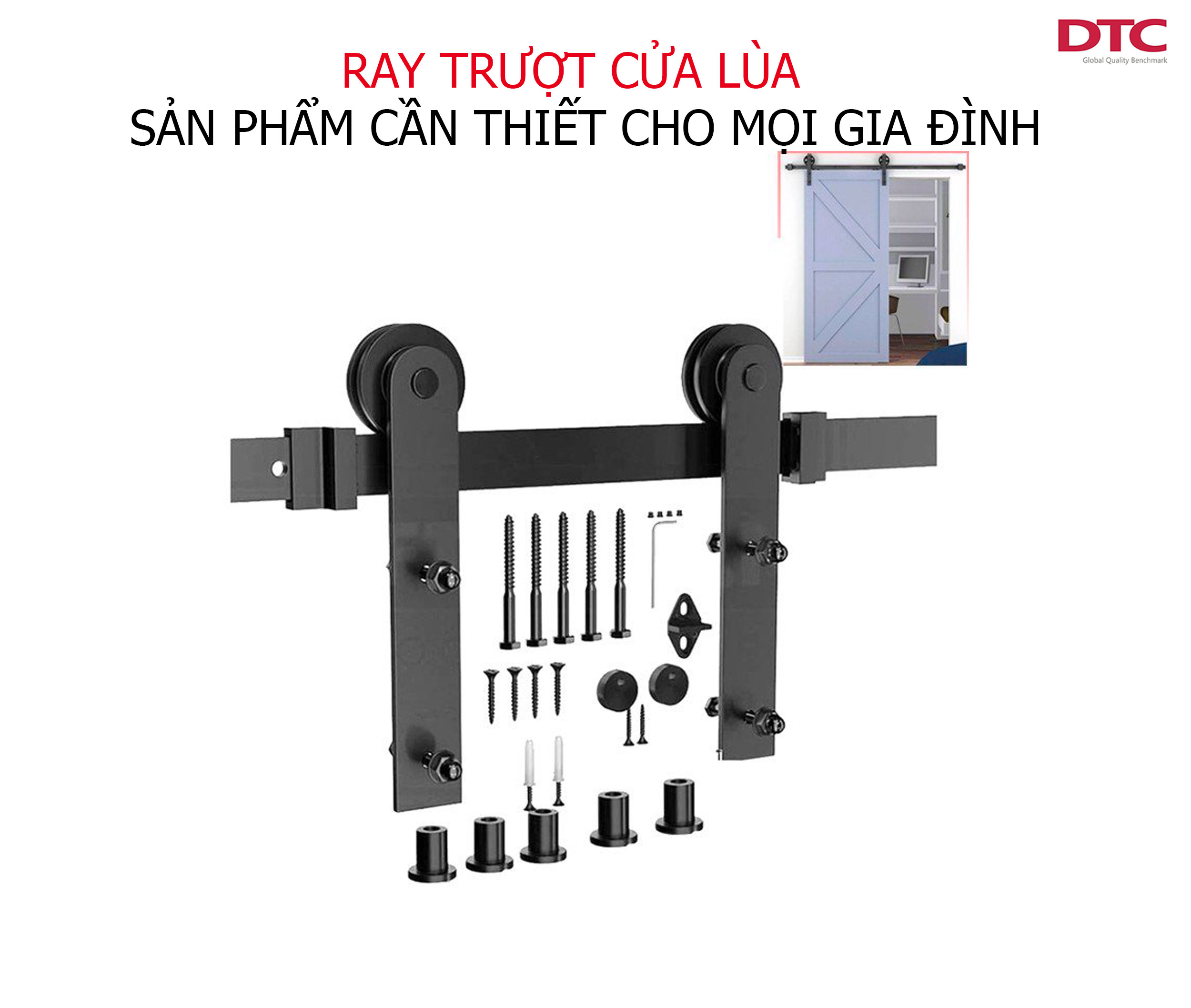Ray trượt cửa lùa sắt - Dòng ray trượt cửa lùa phổ biến nhất hiện nay