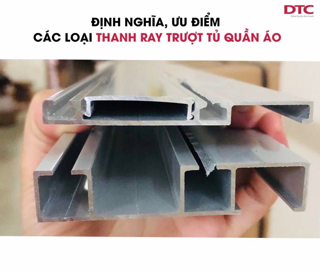 Định nghĩa, ưu điểm và các loại thanh ray trượt tủ quần áo