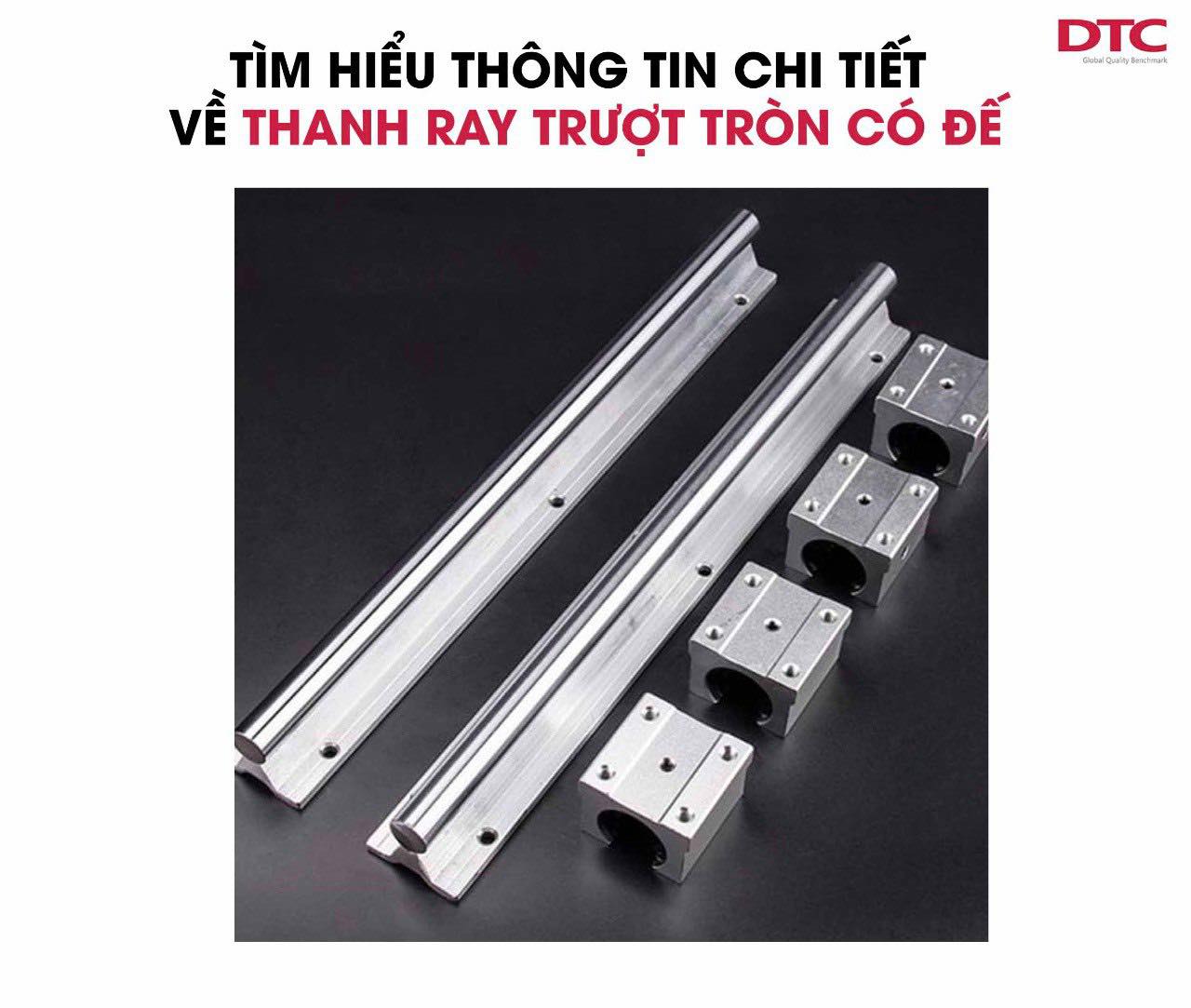 Tìm hiểu thông tin chi tiết về thanh ray trượt tròn có đế