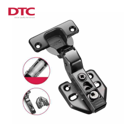 Bản lề giảm chấn DTC cong nhiều phi 35mm Titan Đen