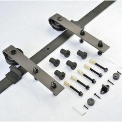 Ray cửa lùa treo sắt + Ray 2m